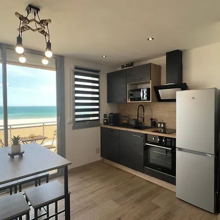 Appartement Cosy, Vue Mer Avec Parking Privatif Canet-en-Roussillon Exterior foto